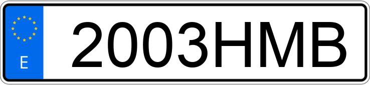 Numer rejestracyjny 2003HMB posiada HONDA PCX