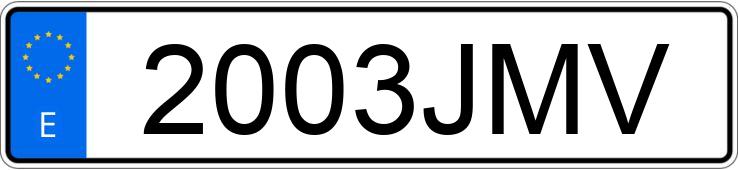 Numer rejestracyjny 2003JMV posiada MERCEDES A (168-169)