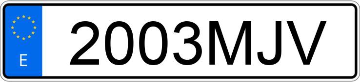 Numer rejestracyjny 2003MJV posiada MERCEDES EQE (295)