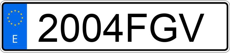 Numer rejestracyjny 2004FGV posiada MAZDA RX-8 1.3 M-ROTATIVO 231 LE