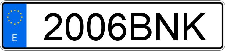 Numer rejestracyjny 2006BNK posiada BMW SERIE 3