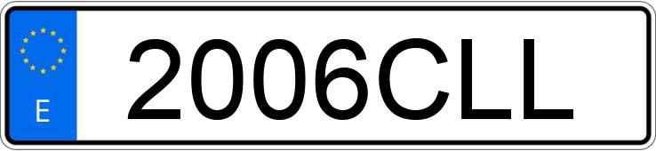 Registreringsnummeret 2006CLL har MERCEDES CLK (208-209)
