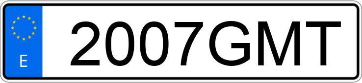 O número de registro 2007GMT tem TOYOTA AURIS
