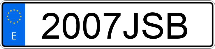 Numer rejestracyjny 2007JSB posiada PEUGEOT 308