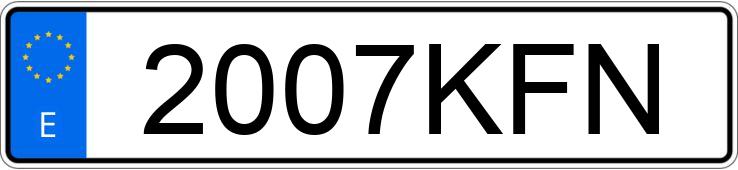 Numer rejestracyjny 2007KFN posiada VOLKSWAGEN SCIROCCO