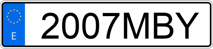 Numer rejestracyjny 2007MBY posiada SKODA KAROQ