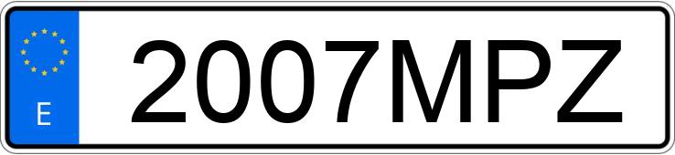 Numer rejestracyjny 2007MPZ posiada SKODA FABIA