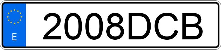 Numer rejestracyjny 2008DCB posiada PEUGEOT 307