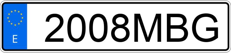 Numer rejestracyjny 2008MBG posiada ROVER 214