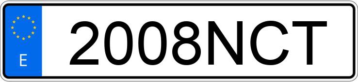 Numer rejestracyjny 2008NCT posiada SKODA KAROQ