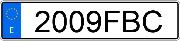 Numer rejestracyjny 2009FBC posiada FORD FOCUS