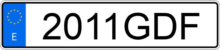 Numer rejestracyjny 2011GDF posiada BMC PROBUS Numer rejestracyjny 2011GDF posiada BMC PROBUS