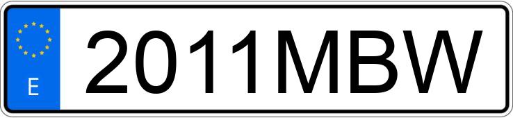 Numer rejestracyjny 2011MBW posiada PORSCHE CAYENNE COUPE