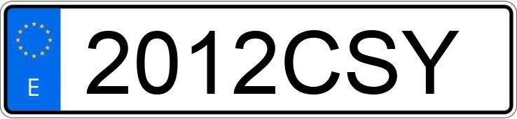 Pirat drogowy w pojeździe o numerach rejestracyjnych 2012CSY