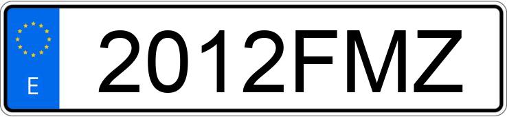 Numer rejestracyjny 2012FMZ posiada SEAT LEON