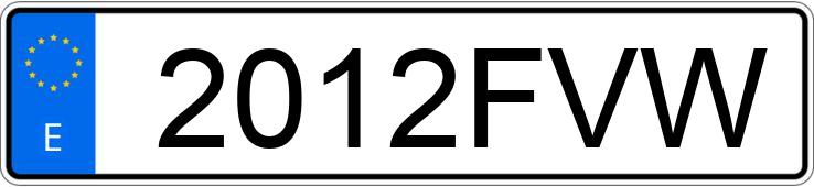 Numer rejestracyjny 2012FVW posiada RENAULT CLIO