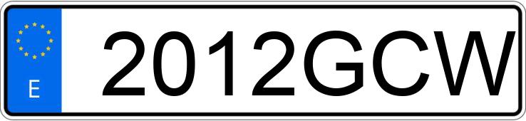 Numer rejestracyjny 2012GCW posiada NISSAN PRIMASTAR Numer rejestracyjny 2012GCW posiada NISSAN PRIMASTAR