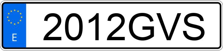 Numer rejestracyjny 2012GVS posiada FIAT DOBLO