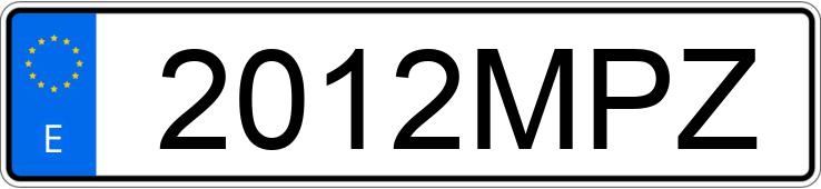 Numer rejestracyjny 2012MPZ posiada SEAT LEON