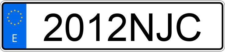 Numer rejestracyjny 2012NJC posiada PEUGEOT DJANGO Numer rejestracyjny 2012NJC posiada PEUGEOT DJANGO