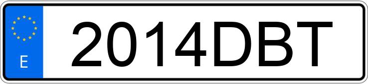 Numer rejestracyjny 2014DBT posiada OPEL CORSA