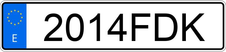 Numer rejestracyjny 2014FDK posiada CITROEN C4