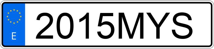 Numer rejestracyjny 2015MYS posiada AUDI Q5 SPORTBACK