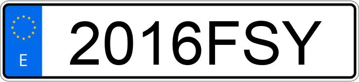 Registreringsnummeret 2016FSY har MINI MINI