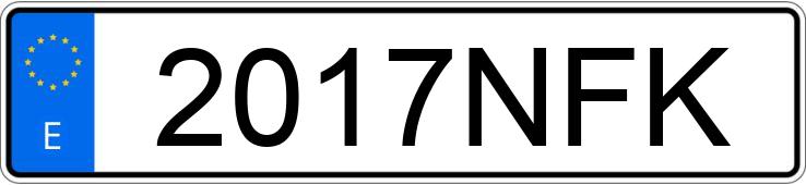 Numer rejestracyjny 2017NFK posiada FORD FOCUS
