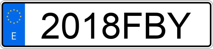 Numer rejestracyjny 2018FBY posiada MERCEDES VITO