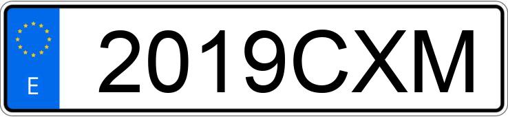 Numer rejestracyjny 2019CXM posiada KIA CARENS