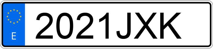 Numer rejestracyjny 2021JXK posiada AUDI A3 SPORTBACK