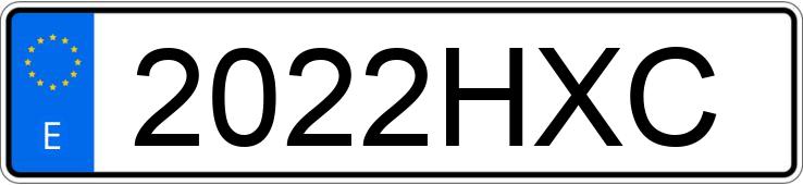Numer rejestracyjny 2022HXC posiada SYM ALLO