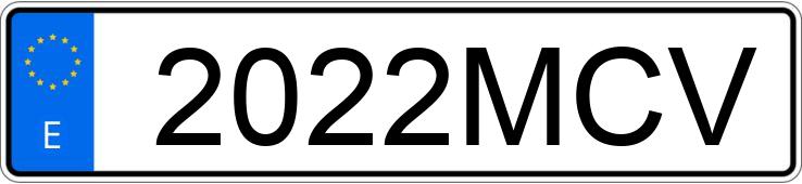 Numer rejestracyjny 2022MCV posiada KIA XCEED