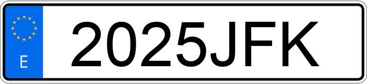 Numer rejestracyjny 2025JFK posiada LAND ROVER RANGE ROVER EVOQUE