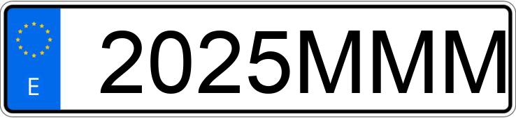 Numer rejestracyjny 2025MMM posiada FORD TRANSIT