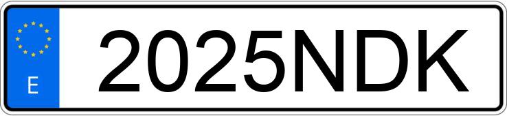 Numer rejestracyjny 2025NDK posiada BMW SERIE 3