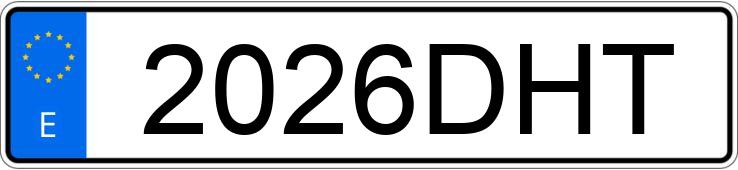 Numer rejestracyjny 2026DHT posiada PEUGEOT 307