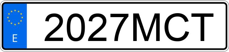 Il numero di registrazione 2027MCT ha FORD FOCUS