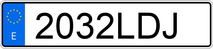 Numer rejestracyjny 2032LDJ posiada VOLKSWAGEN TOURAN