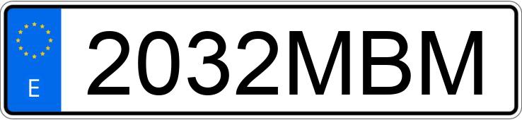 Numer rejestracyjny 2032MBM posiada SEAT ATECA