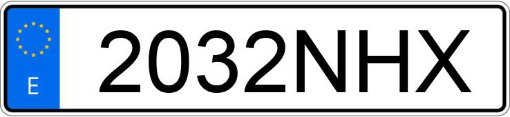 Numer rejestracyjny 2032NHX posiada RENAULT TRAFIC