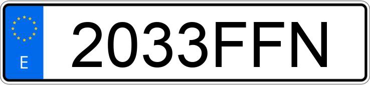 Numer rejestracyjny 2033FFN posiada VOLKSWAGEN GOLF Numer rejestracyjny 2033FFN posiada VOLKSWAGEN GOLF