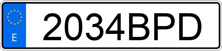 Numer rejestracyjny 2034BPD posiada FIAT STILO