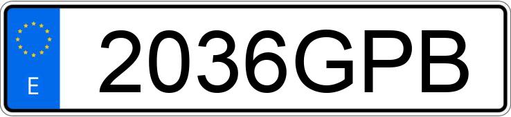 Numer rejestracyjny 2036GPB posiada TOYOTA AURIS