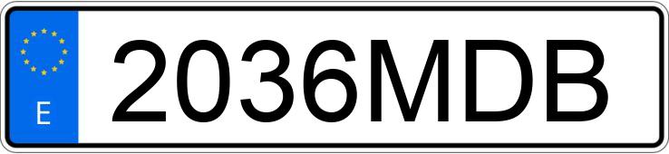 Numer rejestracyjny 2036MDB posiada KIA SPORTAGE