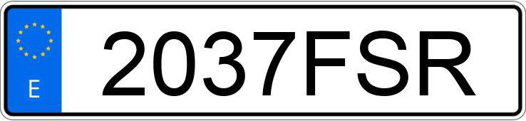 Numer rejestracyjny 2037FSR posiada BMW SERIE 1