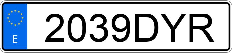 Numer rejestracyjny 2039DYR posiada KYMCO MXU