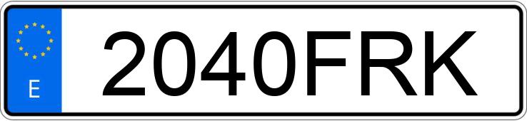 Numer rejestracyjny 2040FRK posiada CITROEN C3