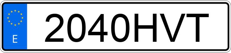 Numer rejestracyjny 2040HVT posiada IVECO DAILY